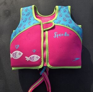 Speedo Pink and Blue Kids' Swim Vest